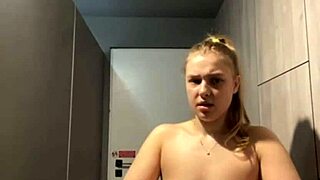 i'm squirting crazy while that huge cock wrecks my tight ass in changing room