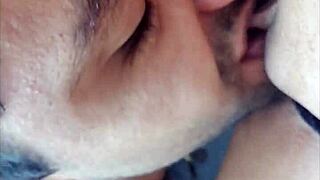 falling bent over in living room shaved pussy moans tight for doggystyle lick