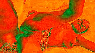 Fuck in cozy red light room