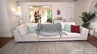 wanna see this latina maid and pawg milf boss share a massive white cock deep?