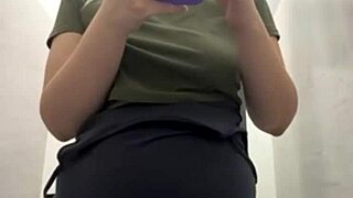 She unleashes extreme squirting in crowded public gym during hardcore fingering and fucking close-up