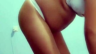 super horny pregnant latina masturbates wet pussy outdoors in public pov