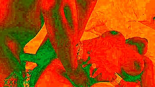 Fuck in cozy red light room