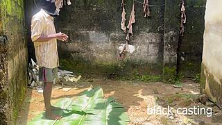 curious african teen teases her narrow waist ridin monster bbc in wild outdoor casting