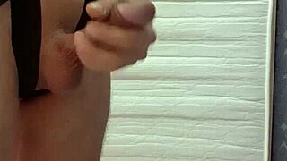 Bound Amateur Solo Handjob Bondage Cum Explosion Close-Up Dripping