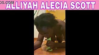 sexy ebony neighbor sneaks dildo ride in bathroom till wet climax