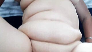 Chubby colombian milf slurps my cock and balls like a pro