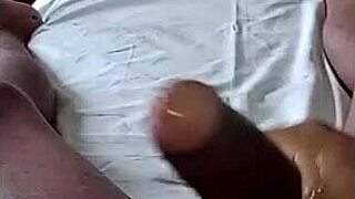 uhh massaging this huge throbbing dick feels sooo good mmm 💦🍆