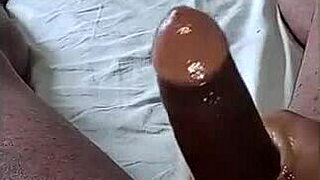 uhh massaging this huge throbbing dick feels sooo good mmm 💦🍆