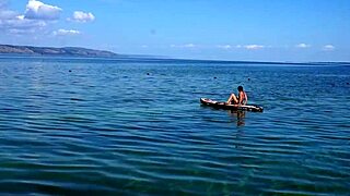 Damn, kayak outdoor fuck number three explodes with raw action!