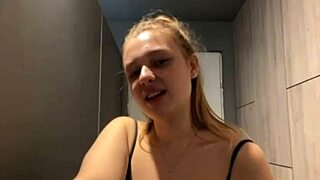 i love watching this bbc stretch my tight pussy close up while fingering it wet