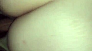 i grab her huge ass cheeks spread wide slamming monster cock deep for creampie finish