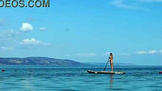 Damn, kayak outdoor fuck number three explodes with raw action!