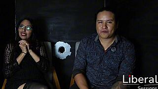 hubby helps his hotwife suck stranger's cock at gloryhole first time 😲🍆💦