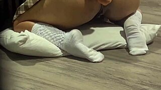 stepdaughter's fat ass toy fuck makes me cum