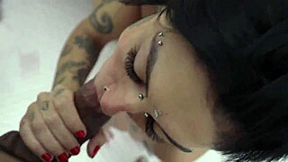 Two Inked Babes Bareback BBC Cumswap