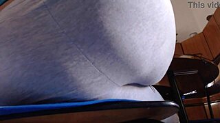 check out her epic farts ripping through those tight yoga pants