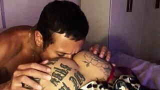 Gostosa's huge ass bent over beach takes interracial pounding cum mixed in her wet pussy 😈🍑💦