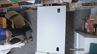 did mall security drill this cute redhead teen thief's pussy so hard on spy cam?