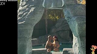 Hotwife Busty Boston Craves BBC Deepthroat Suck In Pool While Tits Bounce Wet