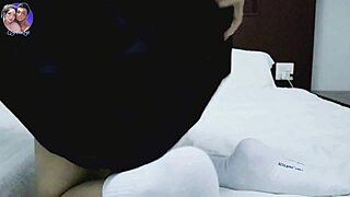 tight pussied asian teen babysitter fists herself in shower moaning horny after school