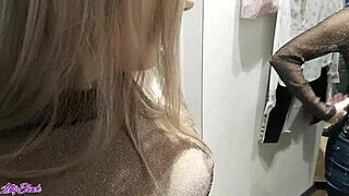 caught letty black giving blowjob in dressing room