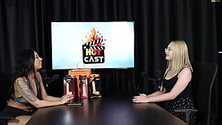 Watch Vivan Lola and Vitória Beatriz's Naughty Interview Full of Slutty Action in Porn Cast Brazil Part 4!