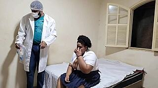 Brazilian BBW Milf Student Spreads Huge Pussy Lips for Gynecologist Doctor Fuck in Hospital