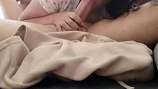 Sucking stranger's cock deepthroat teasing with toys then anal assfucking for rent payment