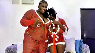 wanna see ssbbw mrs claus take two cocks in full threesome video?