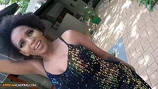 Damn that busty kenyan milf's black pussy takes hard drilling 😍