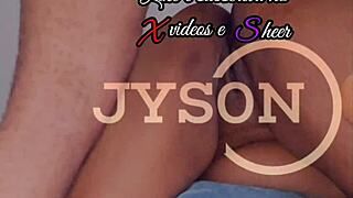 me spreading wide for brother-in-law as he pounds deep in see-through bedroom fuck