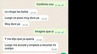 Girlfriend confesses past gangbangs while I watch her squirm part 3!