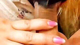 milf latina sucks off construction worker with homemade wet mamada