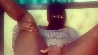 angela oxo shakes her bouncy black booty with curvy dildo play