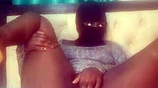 angela oxo shakes her bouncy black booty with curvy dildo play