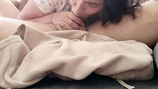 Sucking stranger's cock deepthroat teasing with toys then anal assfucking for rent payment