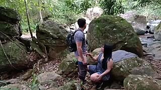 alexachris20 bent over forest fucked sucked and cum covered