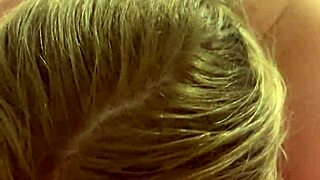 stepmom shows stepson new lingerie plays with huge cock in bed.