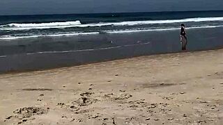 she jerks monster cock to public beach cumshot refusing to quit