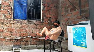 i secretly film my curvy latina neighbor fingering her wet pussy under skirt till she spots me