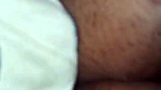 Black bbw granny's fat pussy soaks panties needing quick change