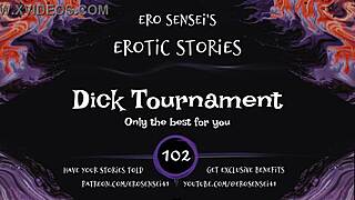 wanna join this dick contest ladies? hear these cocks battle for your wet pussy eses102