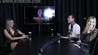 brazilian blonde swinger yasmin pariz in sheer red lingerie gets railed by footballer after flirty rage in group compilation