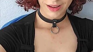 gorgeous trans girlfriend rams dildo deep in fat ass then licks it clean for you