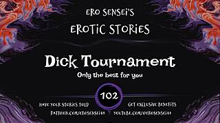wanna join this dick contest ladies? hear these cocks battle for your wet pussy eses102