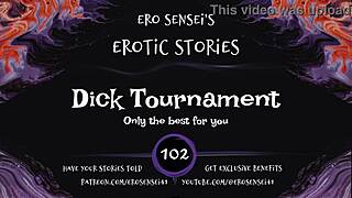 wanna join this dick contest ladies? hear these cocks battle for your wet pussy eses102