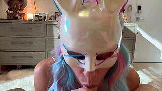 i got candy cum from bad bunny halloween squirt on cock