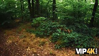 Crazy Hiker Girl Picks Up Old Man And Fucks Hard In Forest Outdoor Pussy Pounding