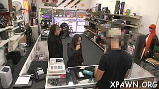 WOW! SHOP SLUT SUCKS COCK THEN GETS POUNDED HARD IN REALITY FUCK?!